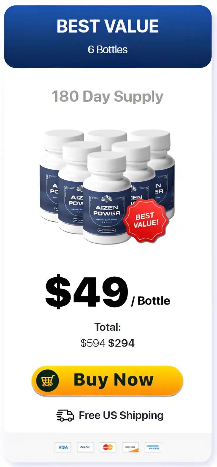 Aizen Power 6 bottles pricing